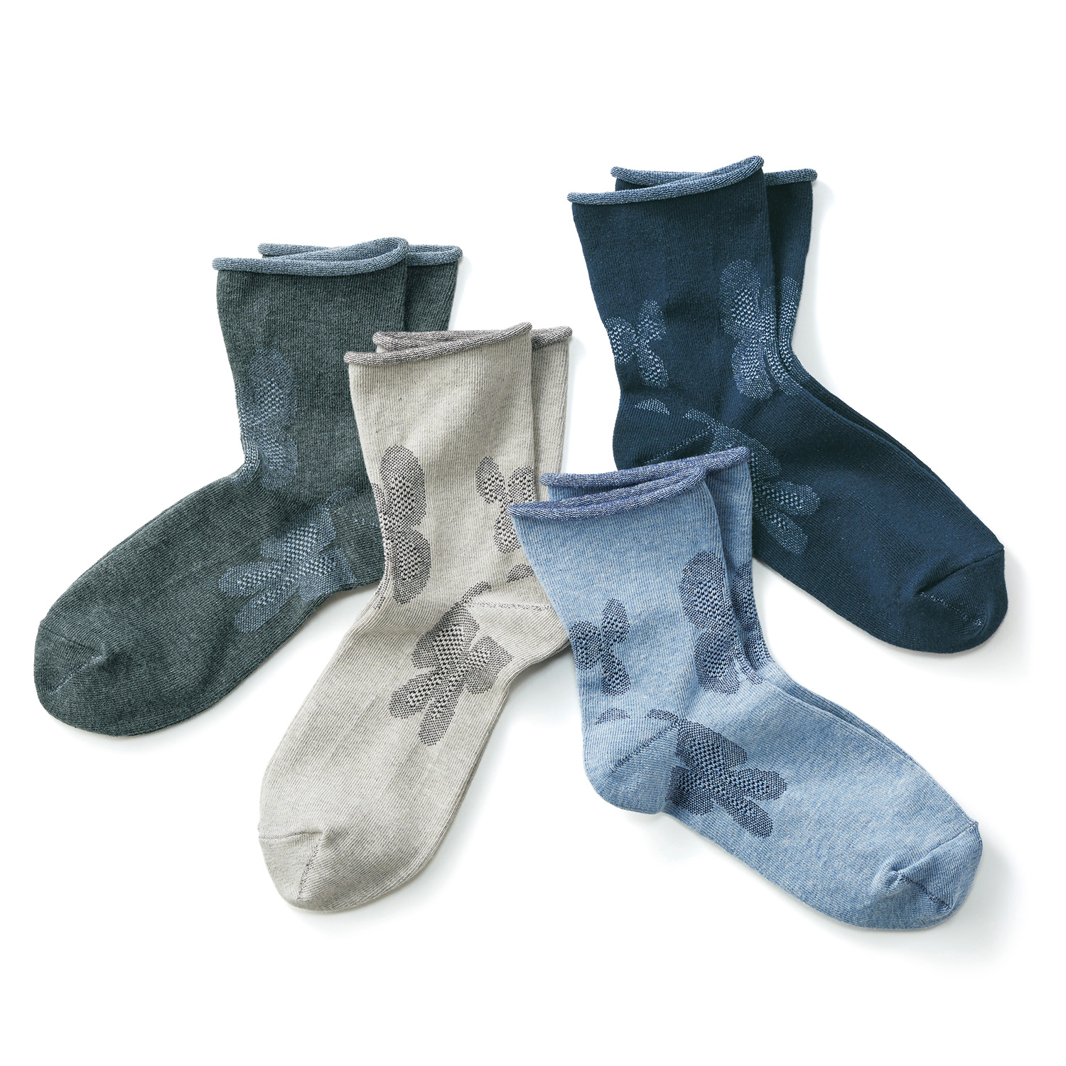 気持ちいいくつした／綿毛4色セット