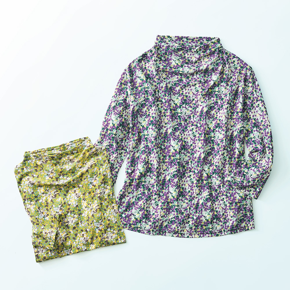 手捺染強撚綿プルオーバー