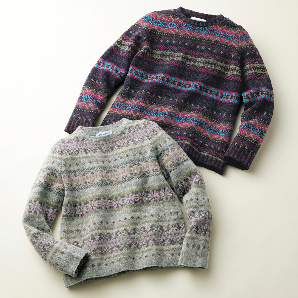 FINE DESIGN NEW YORK シェットランドウールセーター XL トップス
