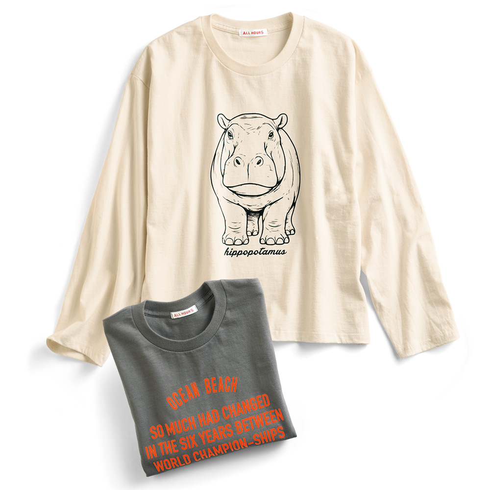 コットンプリントTシャツ／2色セット