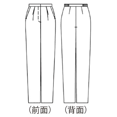 タックデザインストレッチパンツ