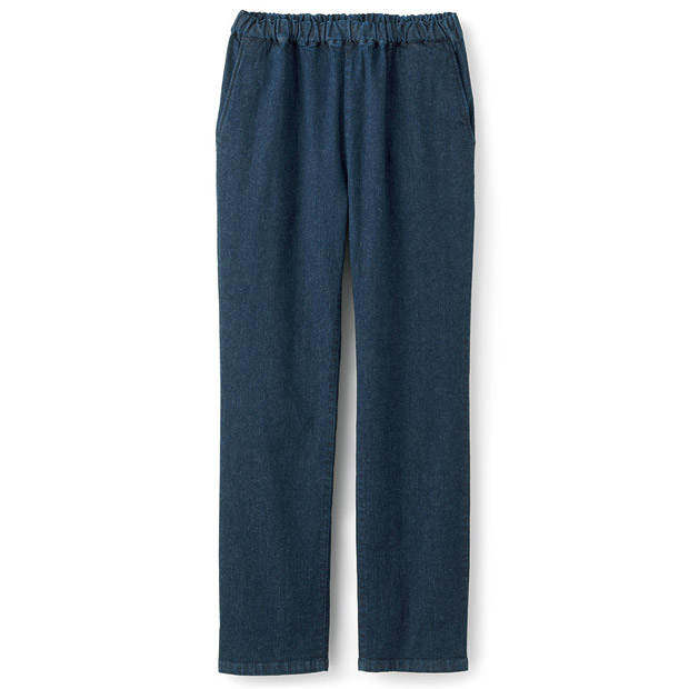 総ゴムデニムパンツ