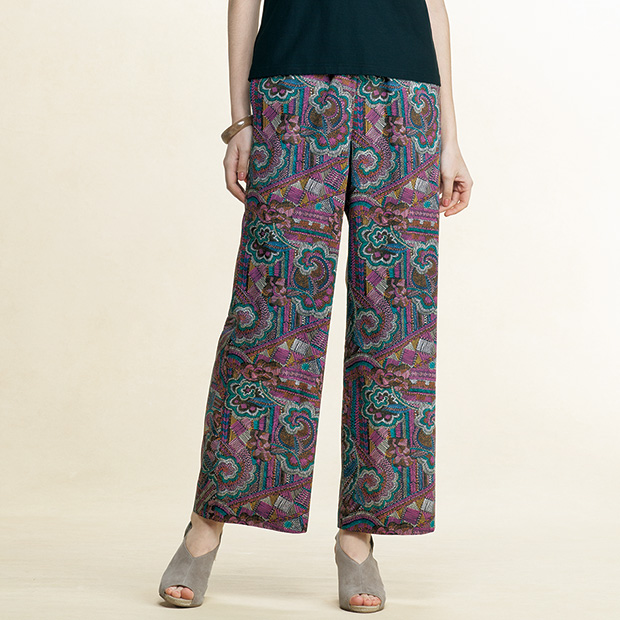 リバティプリントパンツ