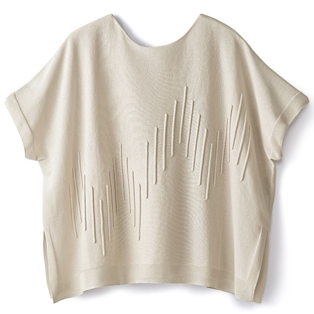 和紙混ニットチュニック