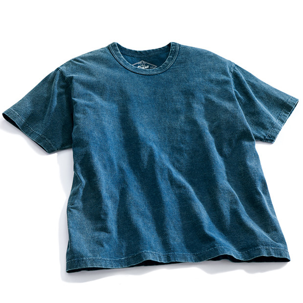 ブリーチドインディゴ･ヘビーオンスTシャツ