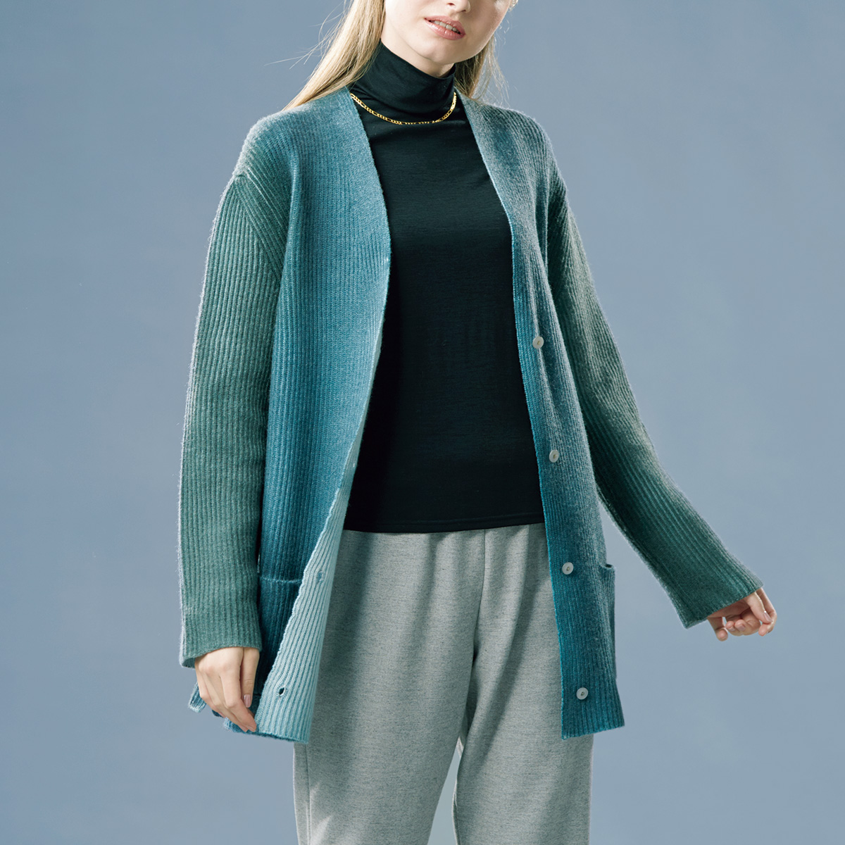 チヴィディーニ ウールカシミヤカーディガン ライトアップオンラインストア