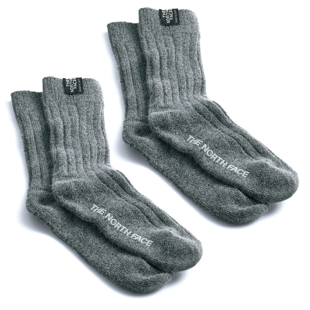 ナチュラリーアンゴラクルー/同色2足セット