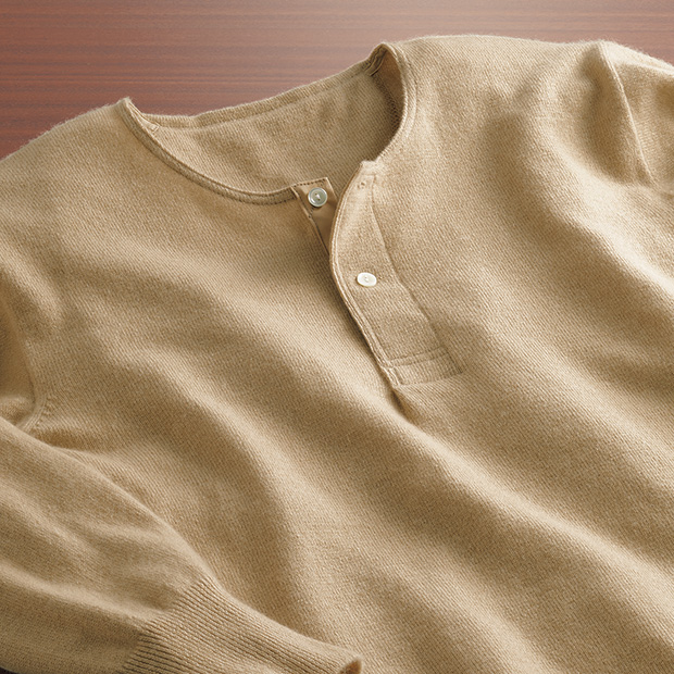 カシミヤアンダーシャツ／紳士用／M、L