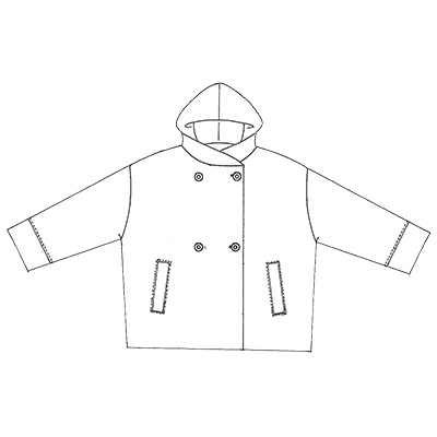 圧縮ウールフーディジャケット