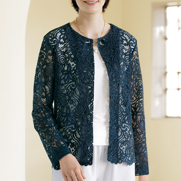 総レースジャケット