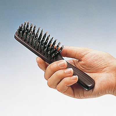 携帯用手植えヘアブラシ
