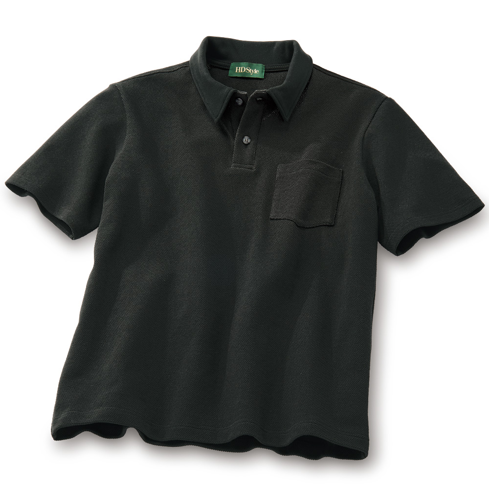 アメリカンコットン･ドライタッチ鹿の子ポロシャツ