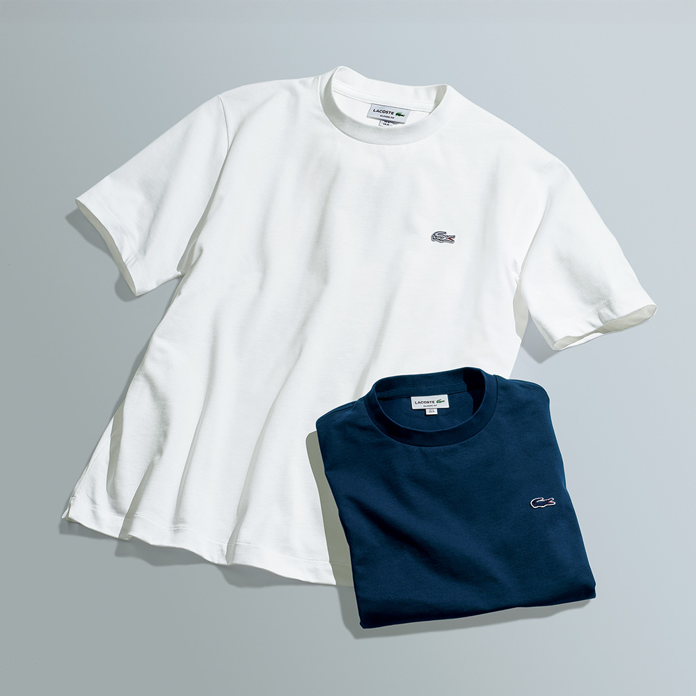 ワニ刺繍･半袖ベーシックTシャツ