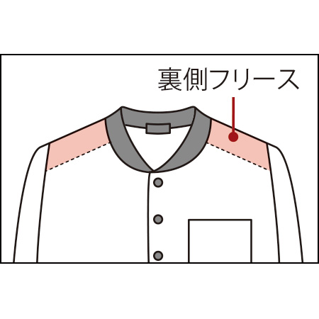 肩フリース･暖かボーダーニットパジャマ