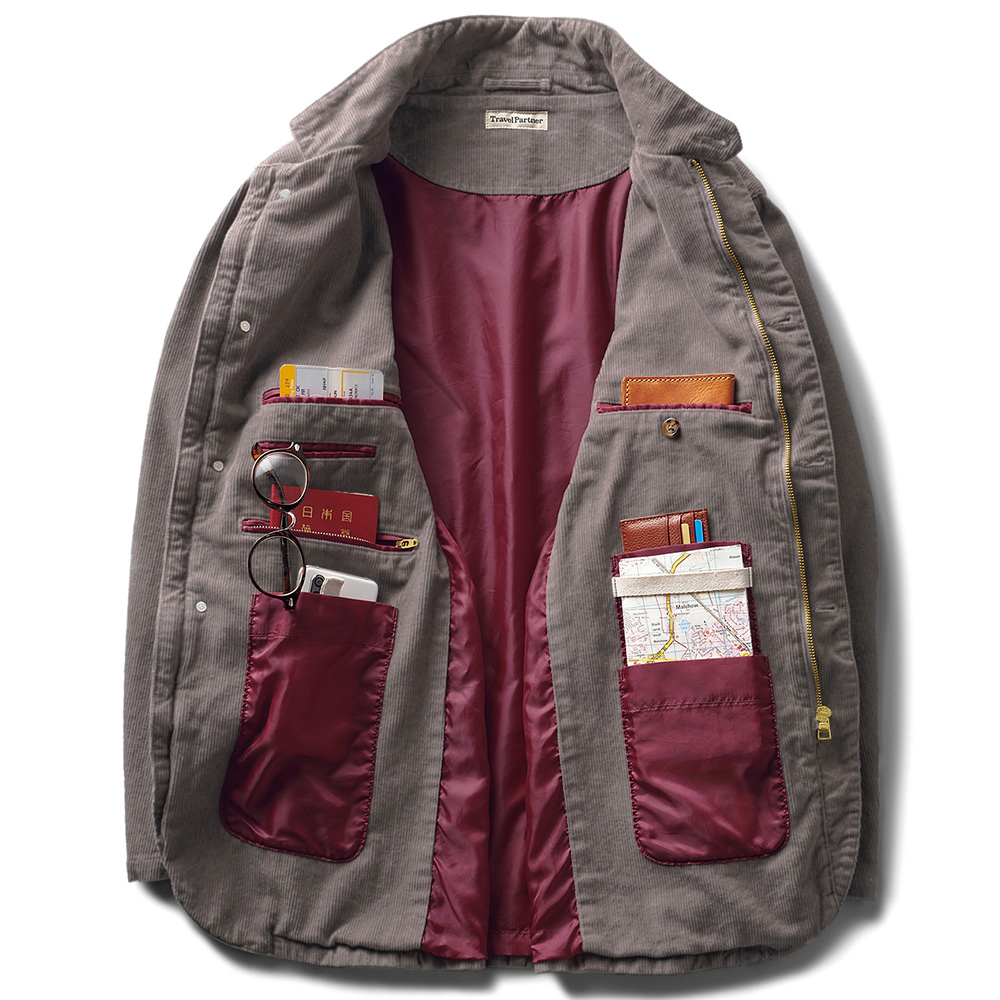 ウォッシュドコーデュロイ・トラベルジャケット