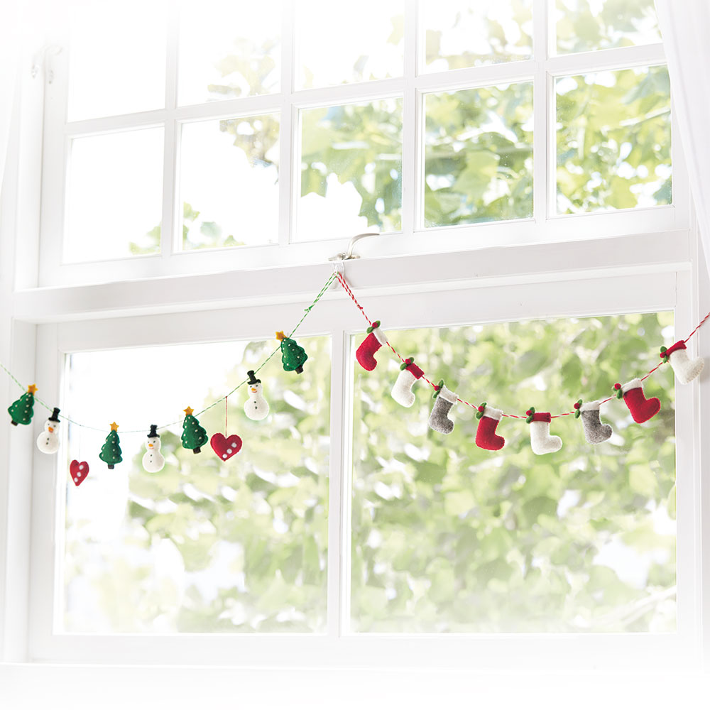 クリスマスモチーフのガーランド／2種セット