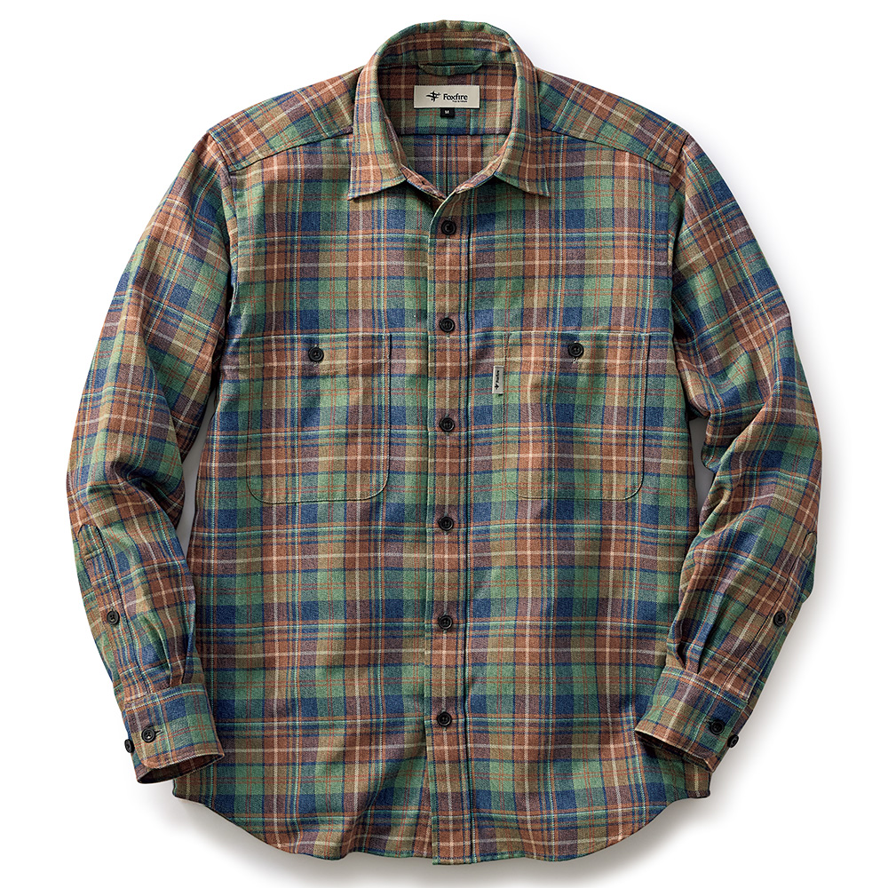 吸汗速乾･暖かチェックシャツ