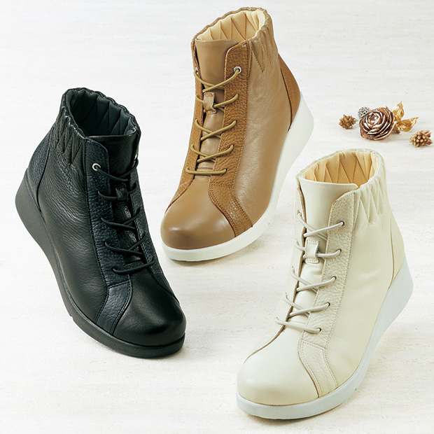 快適フィットのハイカットスニーカー