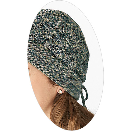 洗えるシルク混ニット帽子