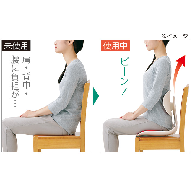 腰にピタッと美姿勢チェア