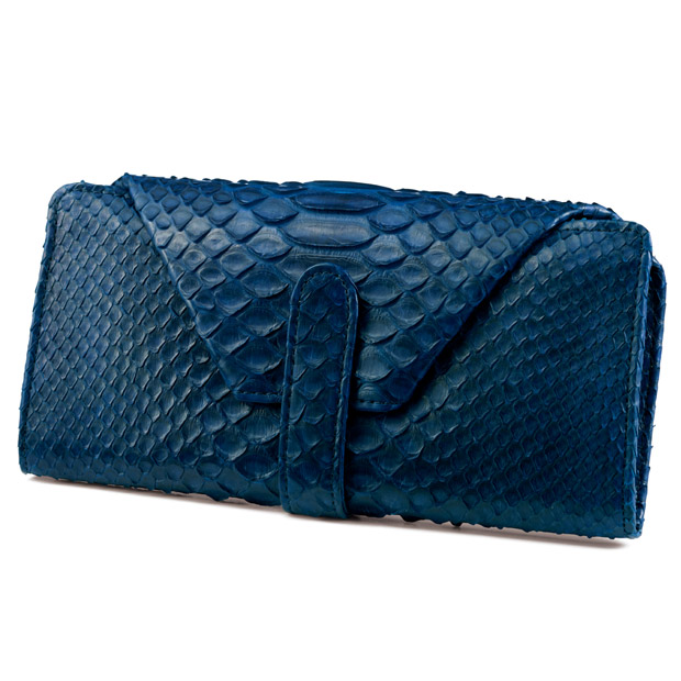 藍染めパイソン･ギャルソン長財布