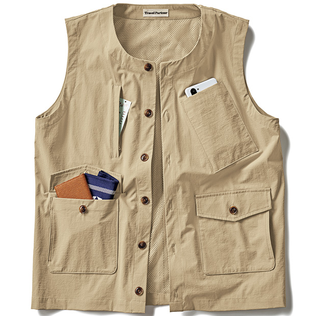 コーデュラストレッチ･6ポケットベスト