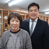 橋爪商店の幸子氏と克兒氏