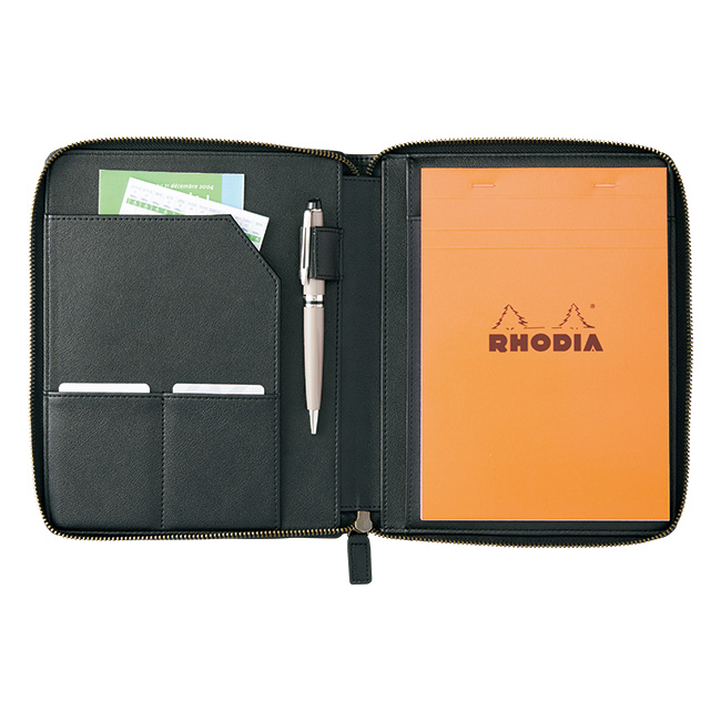 ラウンドジップケース／A5メモパッド付