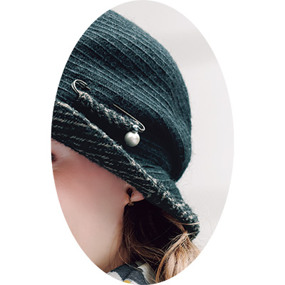 モヘヤ混ブレードクローシュ