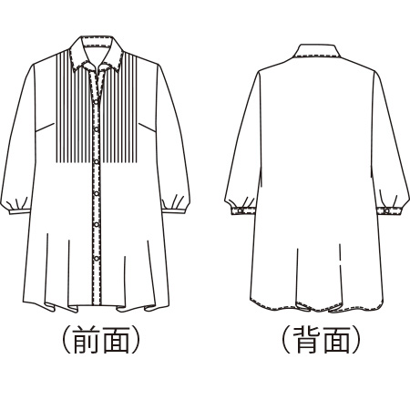 綿シルクプリントブラウス