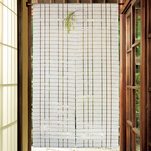 変わり織のれん／季節の飾り付