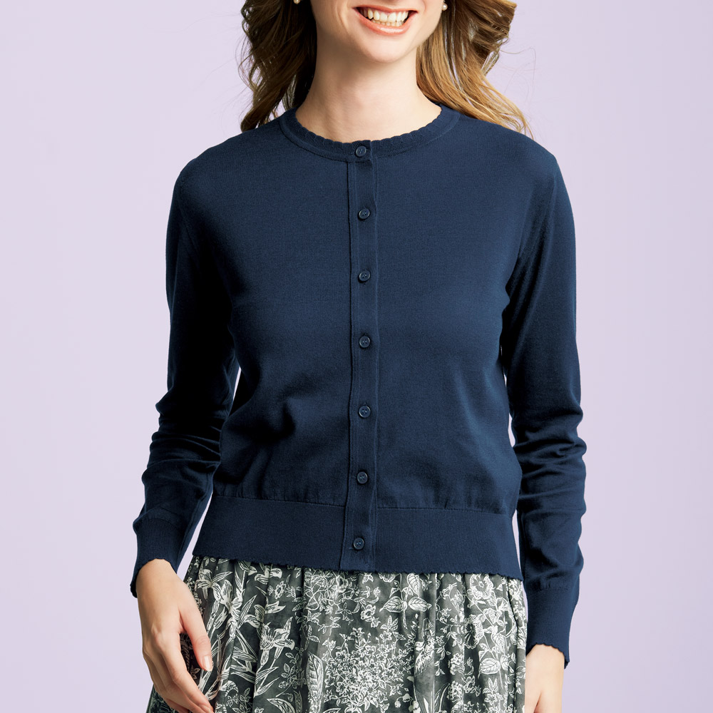 スカラップエッジ･カーディガン