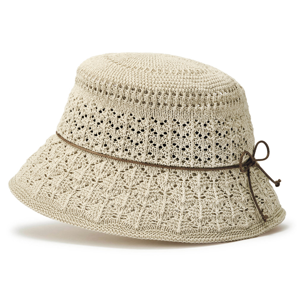 さらさら透かし編みクローシュ