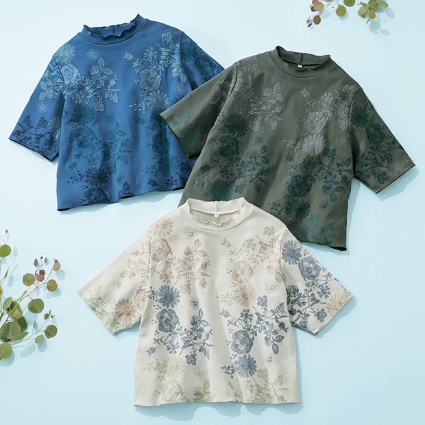 刺しゅう入りTシャツ／魔法の森