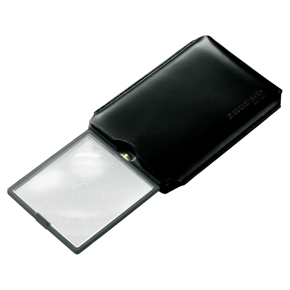 エッシェンバッハ カード型ルーペ（LEDライト付）革ケースタイプ | ライトアップオンラインストア