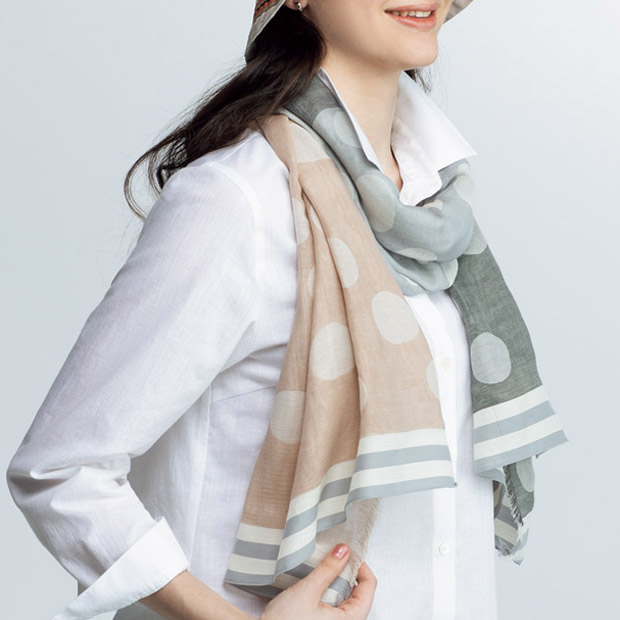 コットンシルクストール