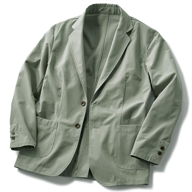 洗えるシルク混ウェザージャケット