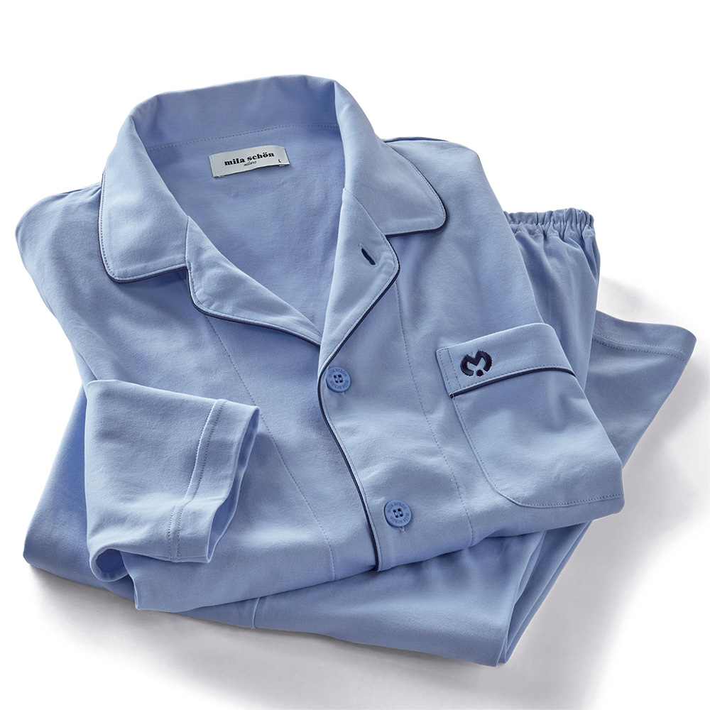 スムースニットテーラーパジャマ