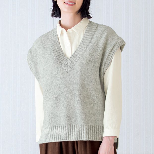 Vネックベスト