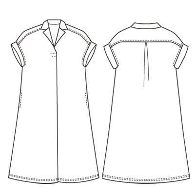 ドット柄ワンピース