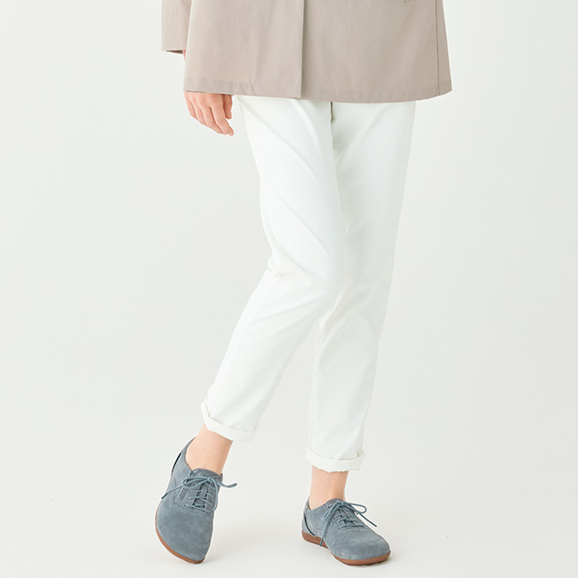 レザーサイドファスナーシューズ／クレア