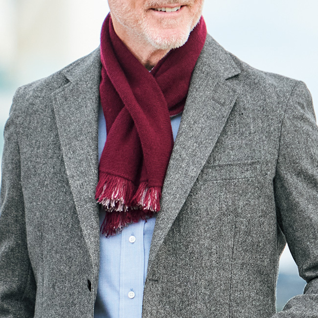 洗える・コンパクトカシミヤマフラー