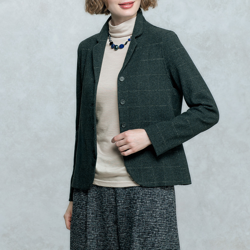 メリノウールボトルネックゆったりプルオーバー