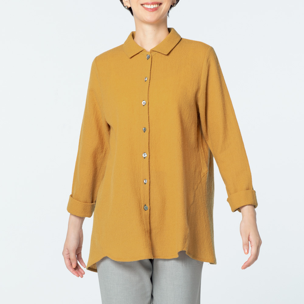 ウールガーゼブラウス