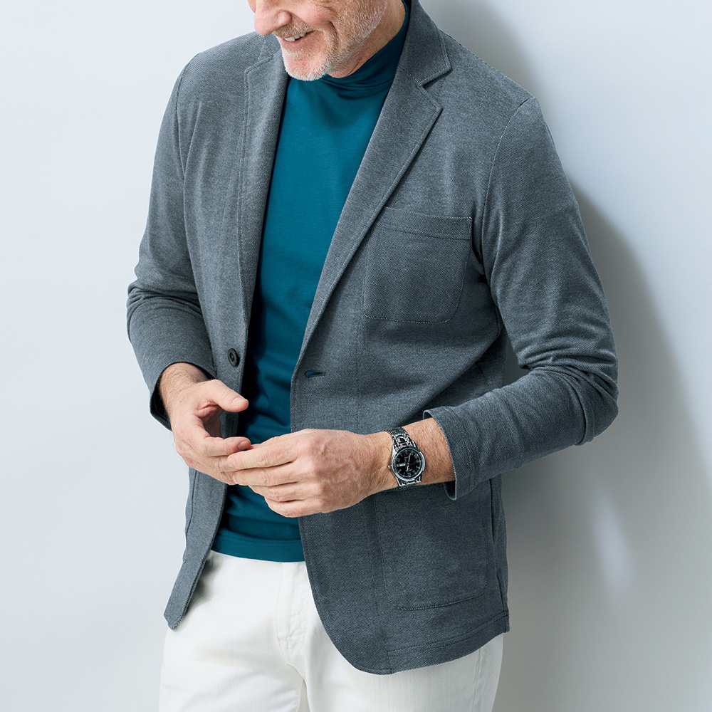 ジャケットに合う･衣服内環境ととのい長袖Tシャツ