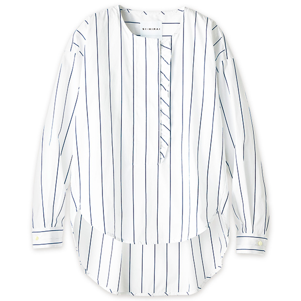 コットンフリルブラウス