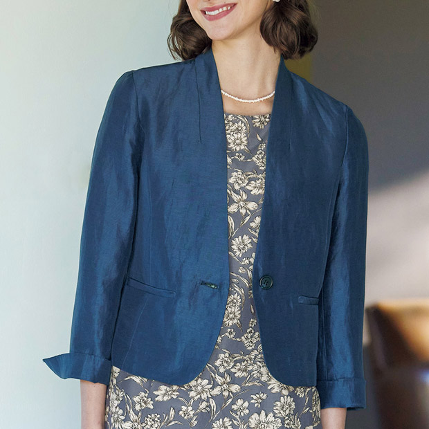 麻シルクジャケット