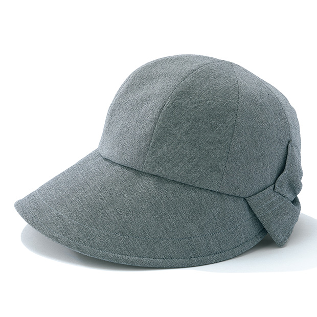 遮光UVカットブリム･リボンデザインキャップ