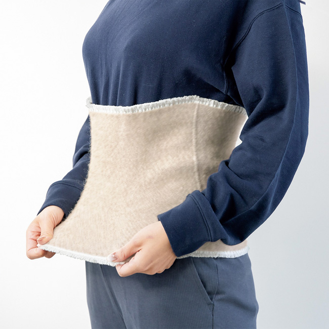 ベビーアルパカ混ウエストウォーマー2枚組