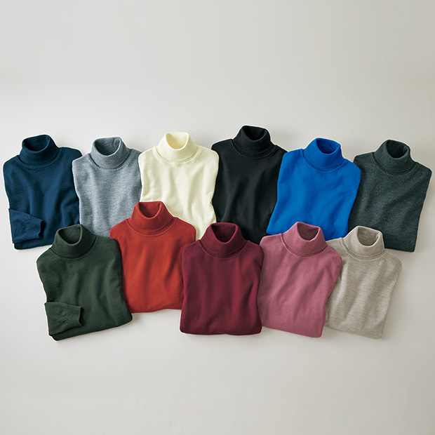 エクストラファインメリノ･タートルネックセーター